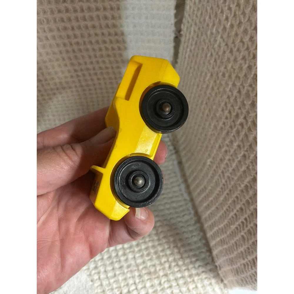 Vintage‎ Unisex Fisher Price Little People Taxi Cab Toy OS Yellow